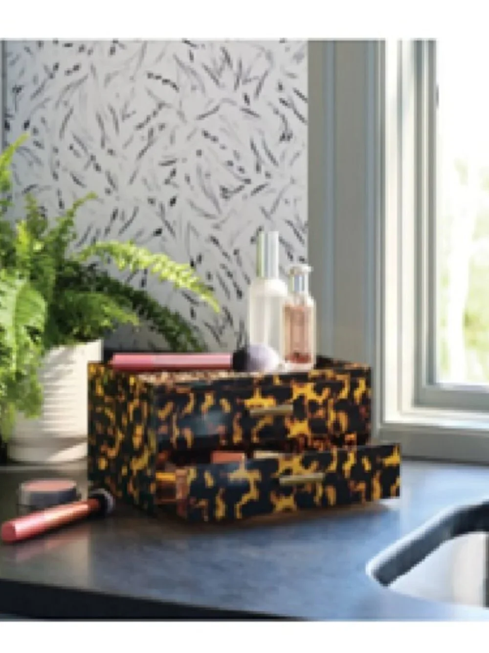 Threshold™ Multi-Function Stacking Drawers Beauty Organizer, Animal Print